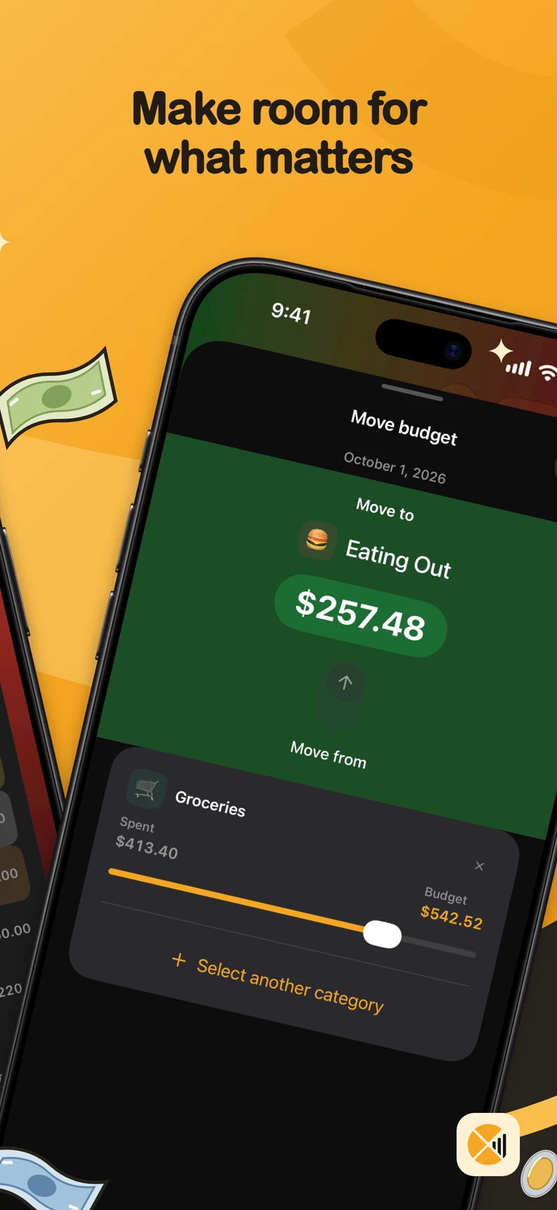 Move budget between categories