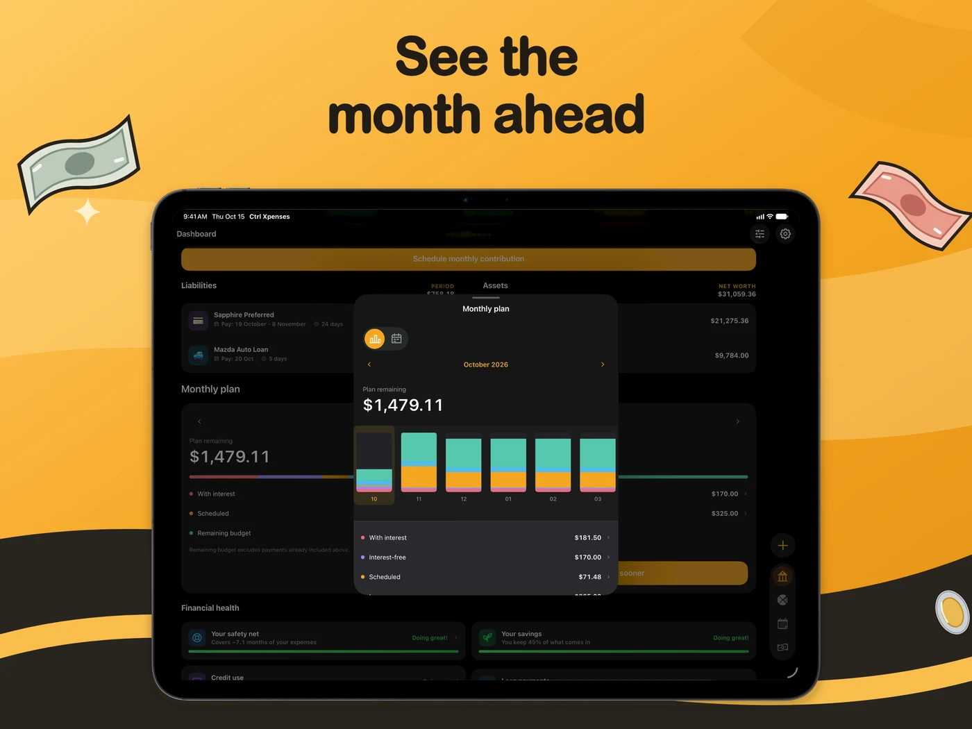 Monthly Plan on iPad