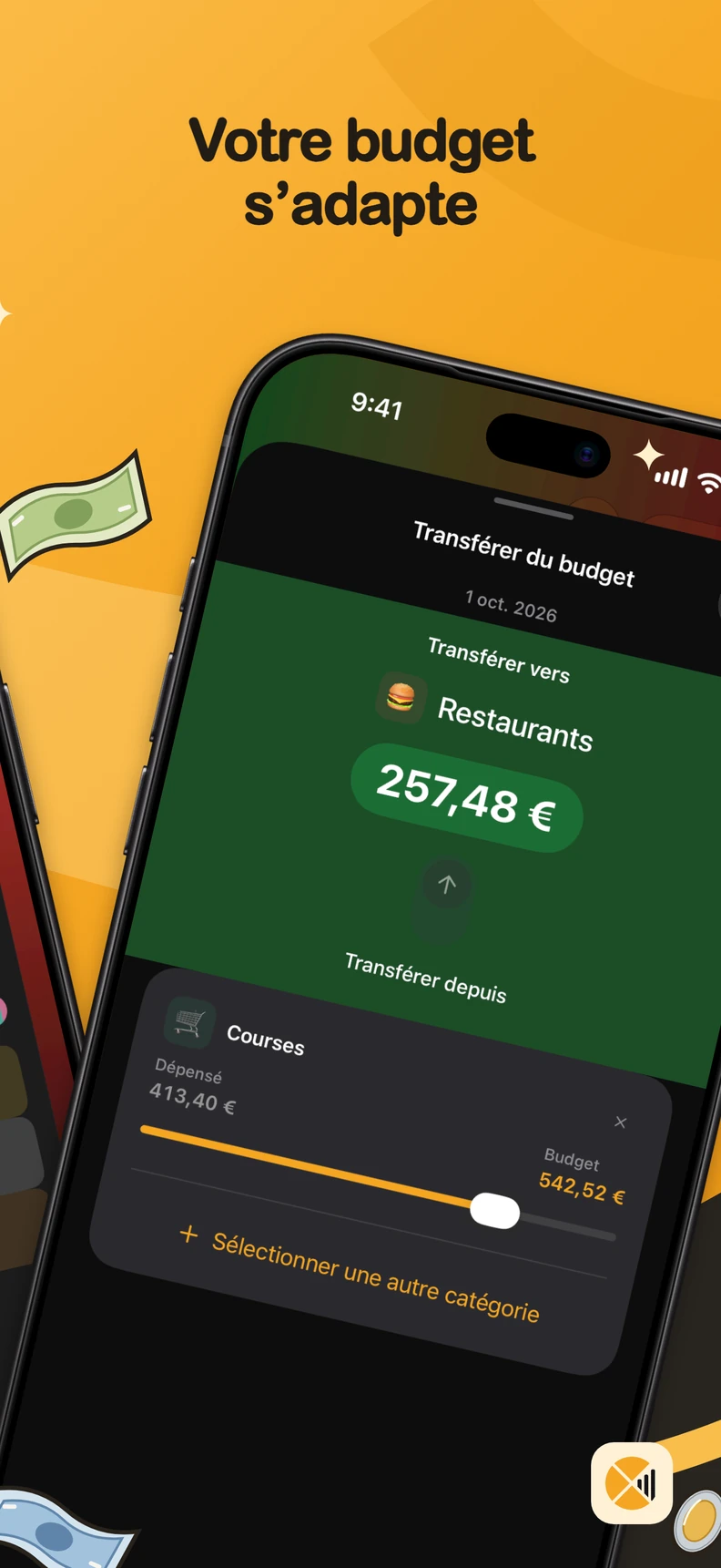 Déplacer du budget entre catégories